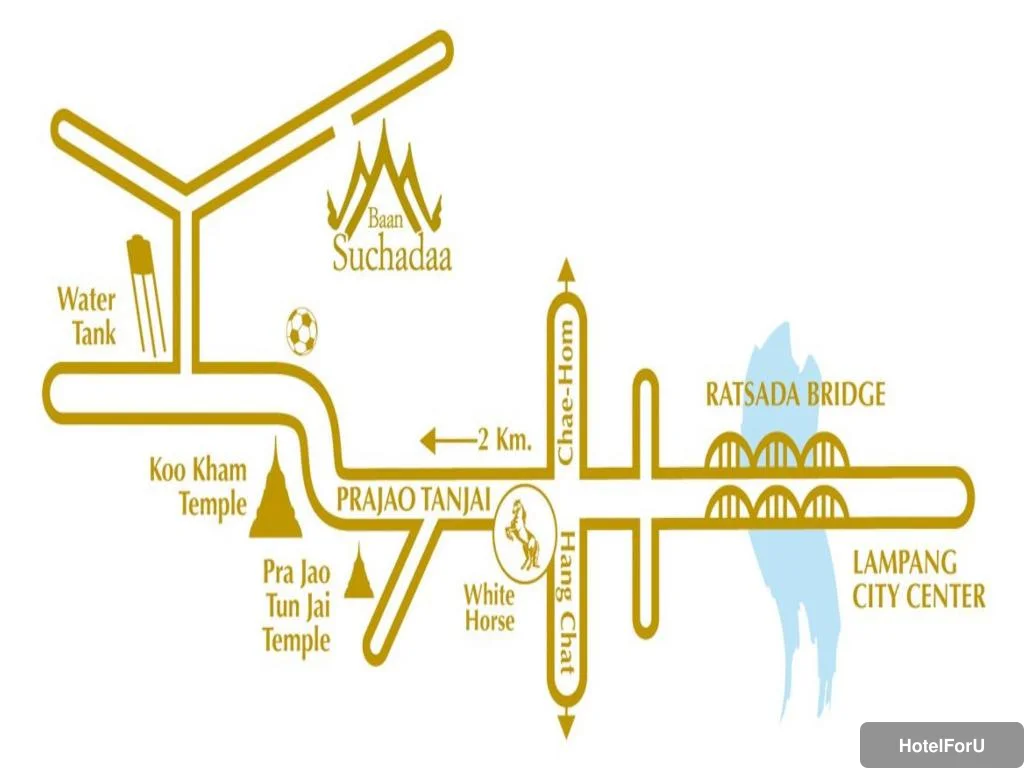 Baan Suchadaa Lampang Resort - Map
