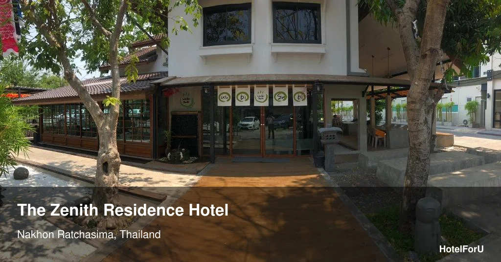 The Zenith Residence Hotel in Nakhon Ratchasima, Thailand