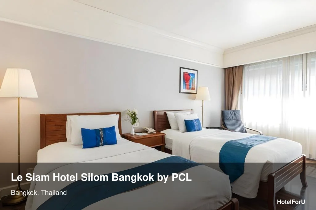Le Siam Hotel Silom Bangkok by PCL in Bangkok, Thailand