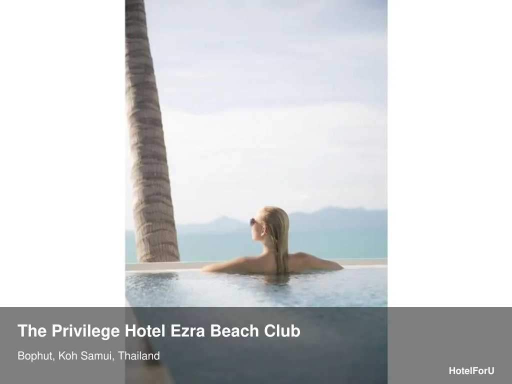 The Privilege Hotel Ezra Beach Club in Bophut, Koh Samui, Thailand